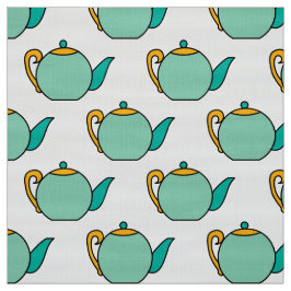 Retroteapomuster Stoff