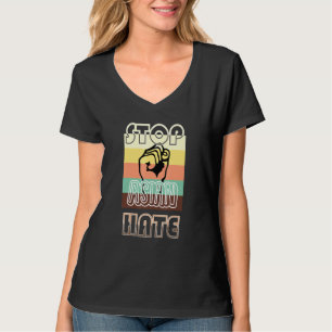 Retrounterstützung für das antiasiatische amerikan T-Shirt