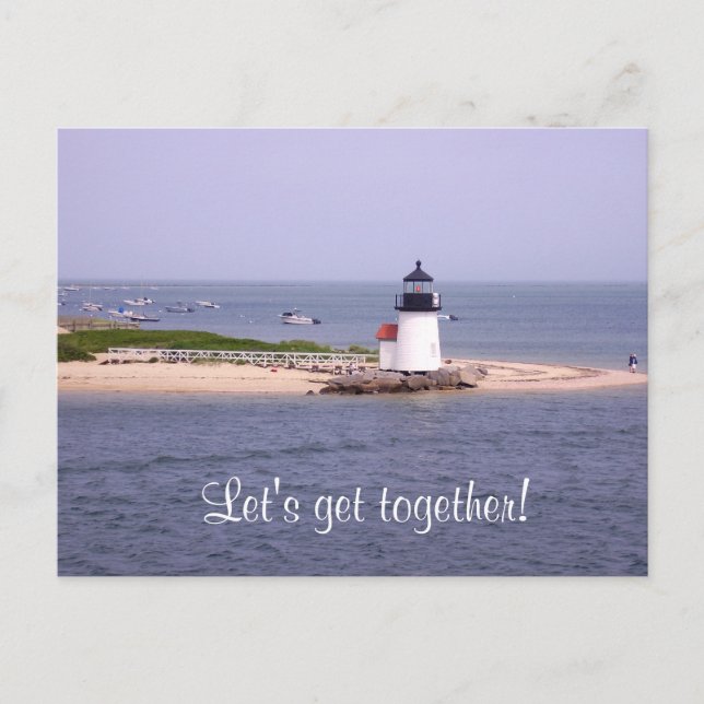 Retrouvons la carte postale du phare de Nantucket (Devant)