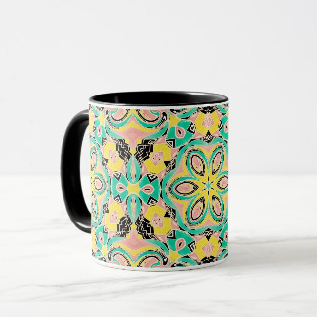 Retroverzierung Tasse (Vorderseite Links)