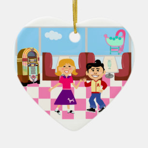 Retroville Socken-Hopfenrestaurant Keramikornament