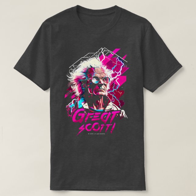Retrowave Great Scott T-Shirt (Design vorne)