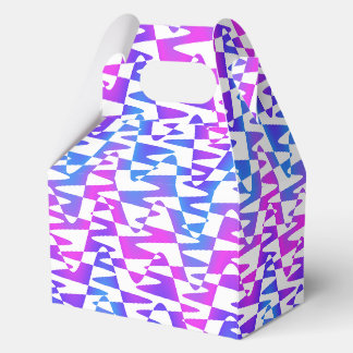 Retrowave-Rippel - Farbverlauf-Dämmerung auf Weiß  Geschenkschachtel