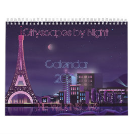 Retrowave Synthwave Cityscapes bis Night 2022 Kalender