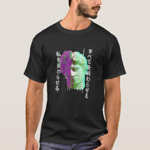 Retrowave-Synthwave-Vaporwave-Glitch-Glitch-Statue T-Shirt