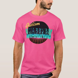 Retrowelle des Autismus T-Shirt