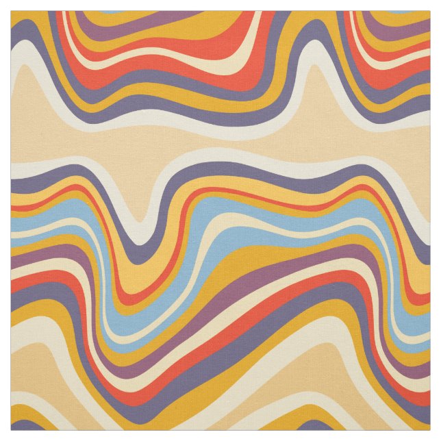 Retrowelle Stoff (Muster)