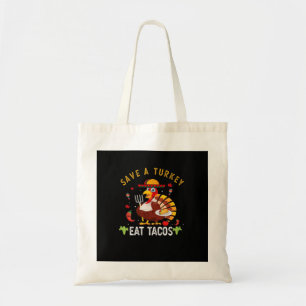 Rett A Turkey Eat Tacos Funny Mexican Tragetasche