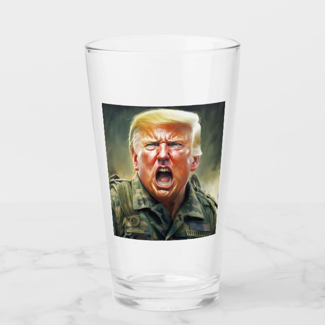 Rett Amerika mit Trump - Vereint stehen wir Glas (Vorderseite)