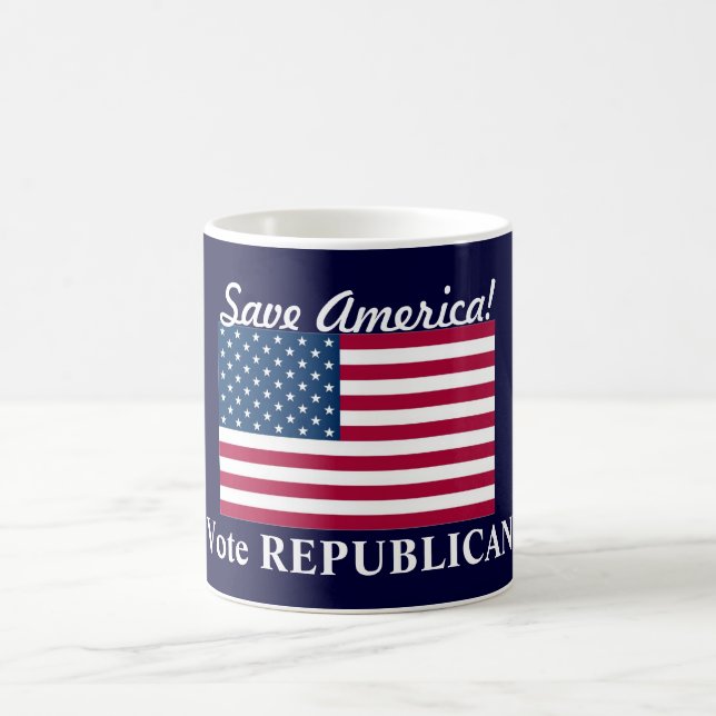 Rett Amerika!/Stimme REPUBLIKANS+U.S. Kaffeetasse (Mittel)