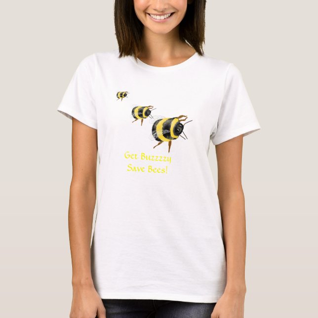 RETT BEES und Rett der Welt T-Shirt (Vorderseite)
