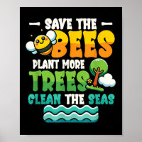 Rett Bienen Pflanze Bäume saubere Meere Umwelt Pro