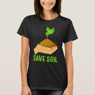 Rett Bodenerdtag und Pflanze Bäume Rett Bodenkostu T-Shirt