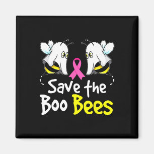 Rett Boo Bees Fun Breast Cancer Awareness Hallowee Magnet
