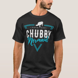 Rett Chubby Mermaid Vintag Manatee T-Shirt