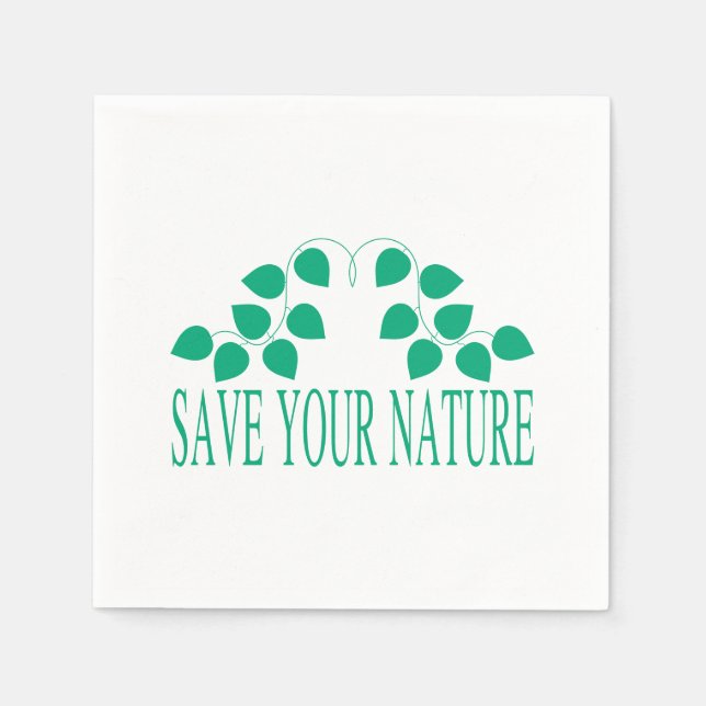 Rett deine Natur Napkins Serviette (Vorderseite)