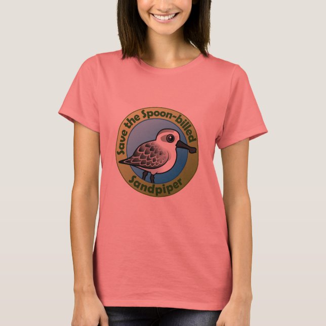 Rett den Löffelschnabel Sandpiper T-Shirt (Vorderseite)