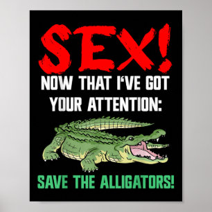 Rett der Alligatoren - Tierschutz für Krokodil Poster