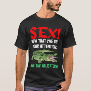 Rett der Alligatoren - Tierschutz für Krokodil T-Shirt