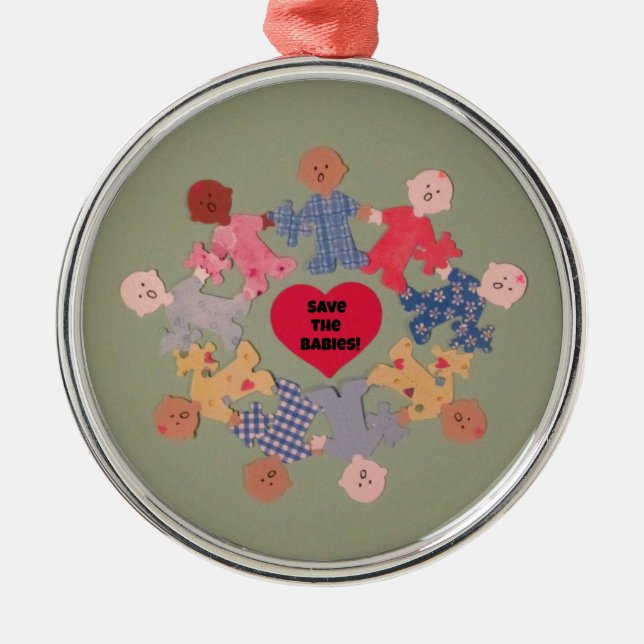 Rett der Babys Ornament Aus Metall (Vorne)