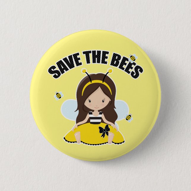 Rett der Bienen Button (Vorderseite)
