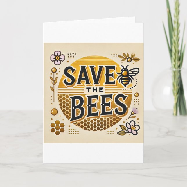 Rett der Bienen Dankeskarte (Vorderseite)