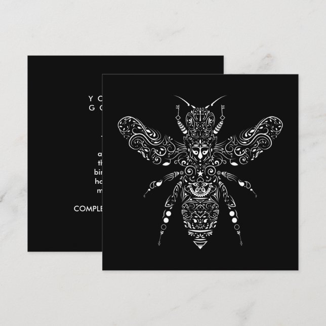 rett der Bienen Einladung (Vorne/Hinten)