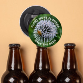 Rett der Bienen Globe Thistle Floral Flaschenöffner