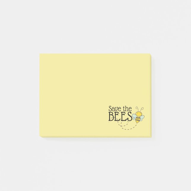 Rett der Bienen-Nachhinweise Post-it Klebezettel (Vorderseite)