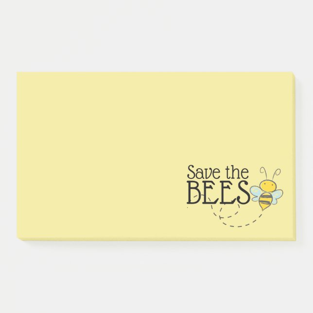 Rett der Bienen-Nachhinweise Post-it Klebezettel (Vorderseite)
