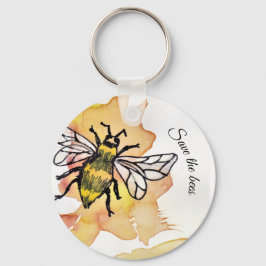 Rett der Bienen-Schlüsselfarbe Schlüsselanhänger