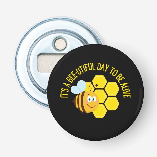 Rett der Bienen-Slogan Quotes Sensibilisierungsges Flaschenöffner (Vorderseite)