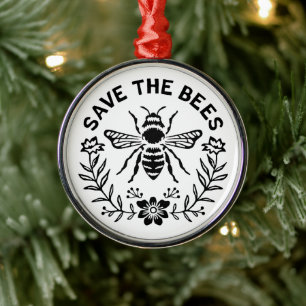 Rett der Bieneninsekten Ornament Aus Metall