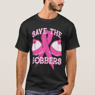 Rett der Bobbers Breast Cancer Awareness Fishing L T-Shirt