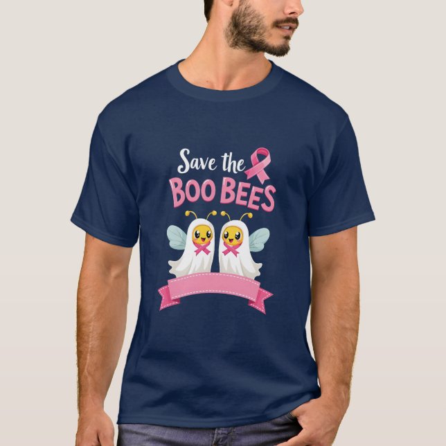 Rett der Boobienen - Brustkrebs-Bewusstsein T-Shirt (Vorderseite)