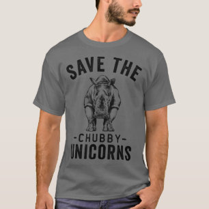 Rett der Chubby Unicorns Rhino Liebhaber T-Shirt