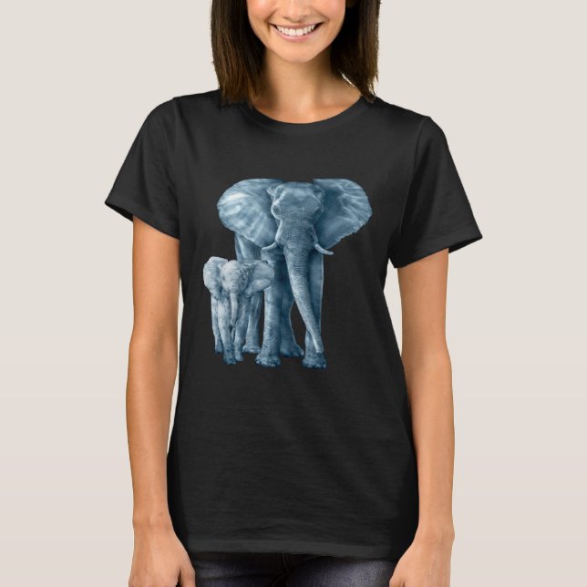 Rett der Elefanten Art Animal Lover T-Shirt (Vorderseite)