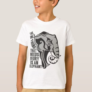 Rett der Elefanten Ban Trophy Jagen T-Shirt