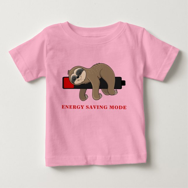 Rett der Energie | Funny Sloth Template Baby T-shirt (Vorderseite)