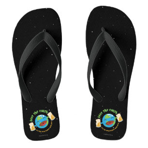 Rett der Erde Flip Flops