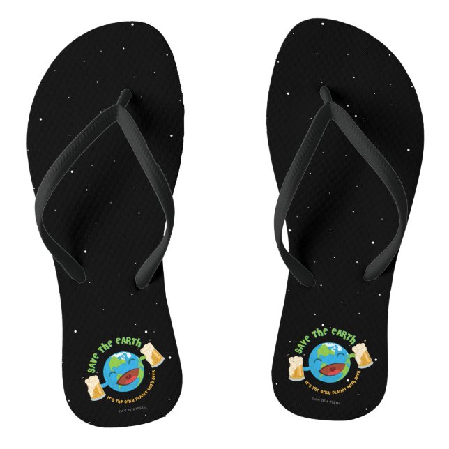 Rett der Erde Flip Flops (Fußbett)