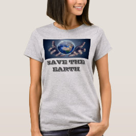 Rett der Erde Frauen grauen T - Shirt