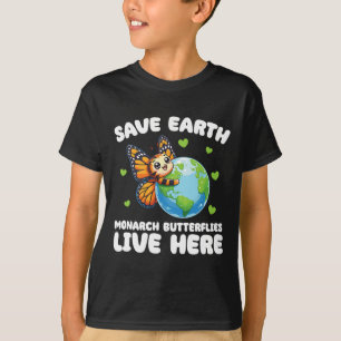 Rett der Erdmonarchie-Schmetterlinge leben hier au T-Shirt