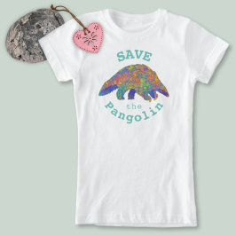 Rett der gefährdeten Tierart Pangolin T-Shirt