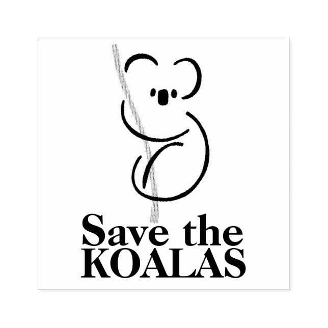 Rett der Koalas-Briefmarke für Holzkunst Gummistempel (Prägung)