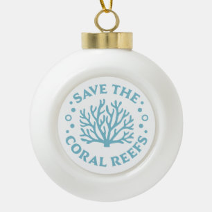 Rett der Korallenriffe Küstenästhetik Keramik Kugel-Ornament