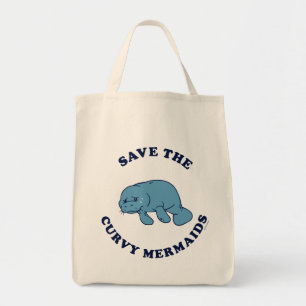 Rett der kurven Mermaids Tragetasche