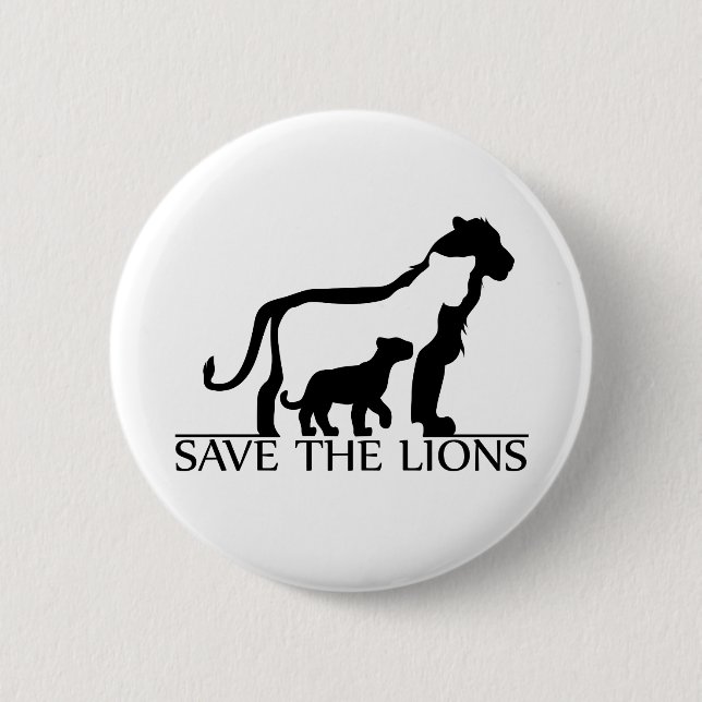 Rett der Löwen Button (Vorderseite)