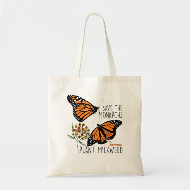 Rett der Monarchen Pflanze ein wenig Milkweed Butt Tragetasche (Vorne)