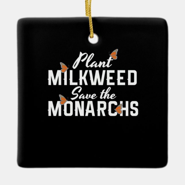 Rett der Monarchen-Schmetterling Keramikornament (Vorderseite)